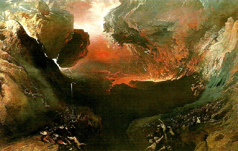 John Martin the great day of his wrath oil painting image